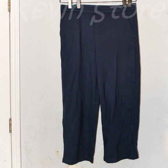 Gloria Vanderbilt Women's Cropped Pull-on Ponte Pant Color; Navy - Picture 4 of 5